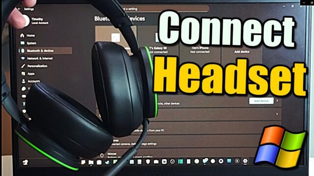 How to Connect Xbox Wireless headset to PC (Pairing Tutorial)