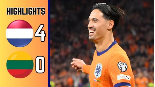 How Did Netherlands Dominate Lithuania 4-0? 🤯🔥 | World Cup 2026 Highlights #football #wcq2026