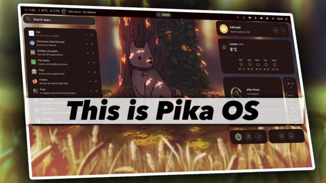 This is PIKA OS FOR GAMING (Ft. HYPRLAND NOCTALIA Shell)