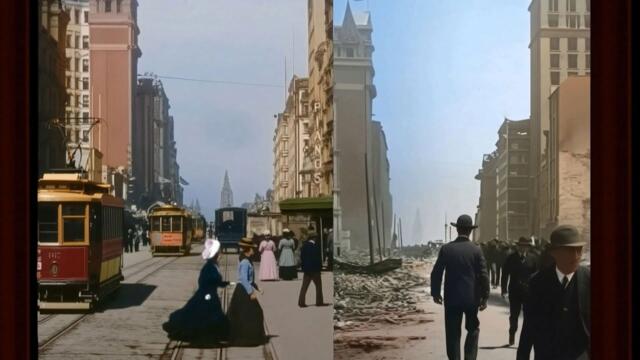 [4K Colorized] 1906 San Francisco Earthquake: Before & Aftermath