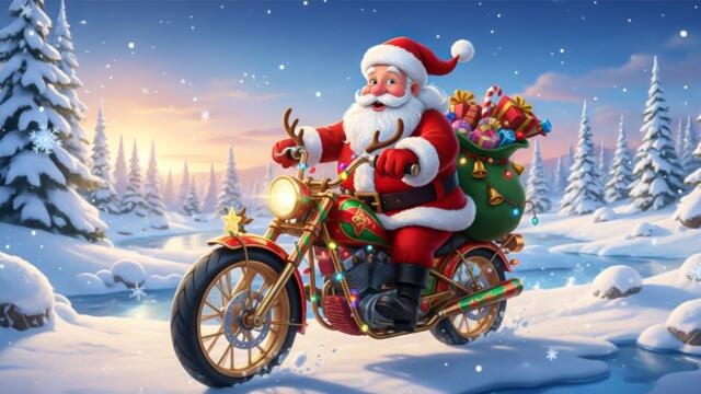 Модерният Дядо Коледа с джет и джуджетата с вертолет – Коледни песни за деца 🎅