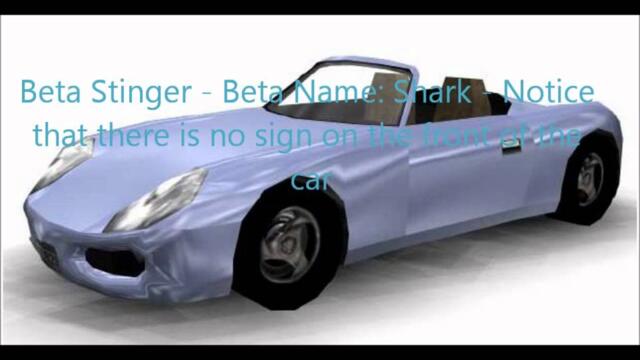 GTA 3 Beta Cars (HD)