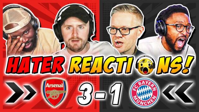 Arsenal's Rivals & Haters DEVASTATED 😫 Reactions to Arsenal 3-1 Bayern Munich | Champions League Fan