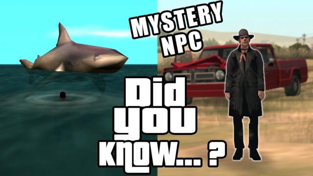 GTA San Andreas Secrets and Facts 55 - RARE Sharks, Bermuda Triangle, Mr Trenchcoat, Myths