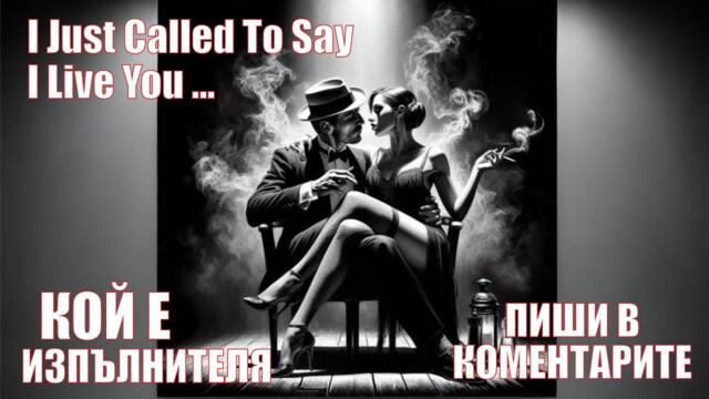 „I Just Called To Say I Love You“