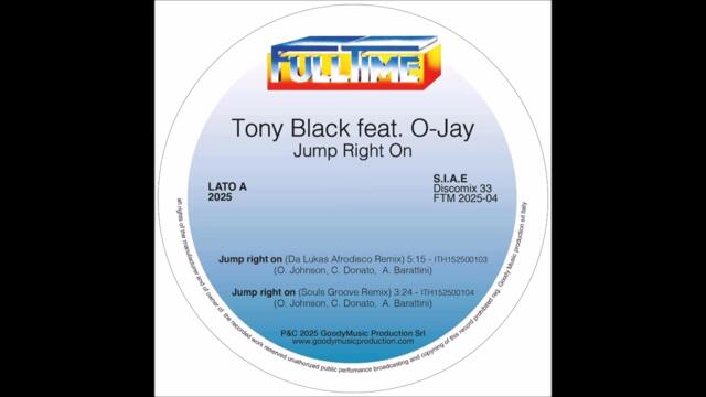 Tony Black feat. O-Jay - Jump right on (Da Lukas Remix)