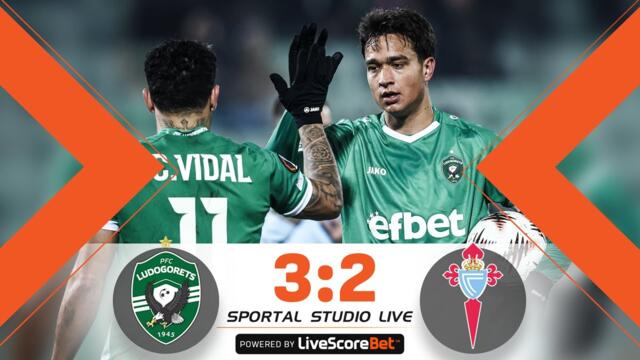 Хеттрик на Станич върна Лудогорец към победите в Европа - на живо след 3:2 над Селта