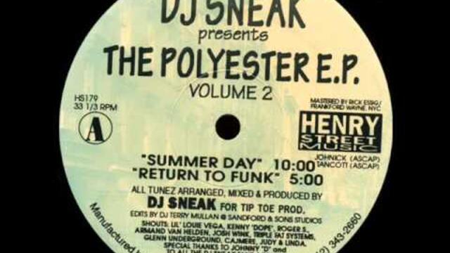 Dj Sneak - Return To Funk - Polyester EP Vol. 2.
