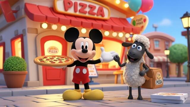 “Mickey Mouse Pizza Shop & Baa Baa Black Sheep’s Mega Delivery Adventure!”