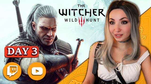 ⚔️ My First Time in Witcher 3 [Death March] — DAY 3 |  Velen Begins 🤍 Ciri Vibes