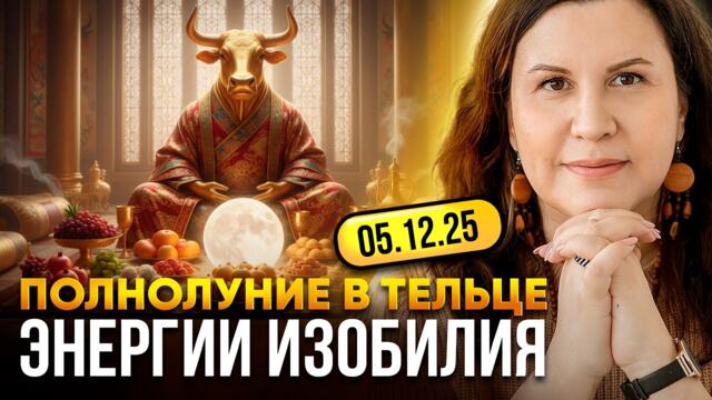 ПОЛНОЛУНИЕ 5 декабря 2025 года: Как использовать энергию Тельца для достижения целей?