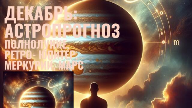 Декабрь в астрологии: полнолуние в Тельце, ретро‑Юпитер и решающие транзиты!