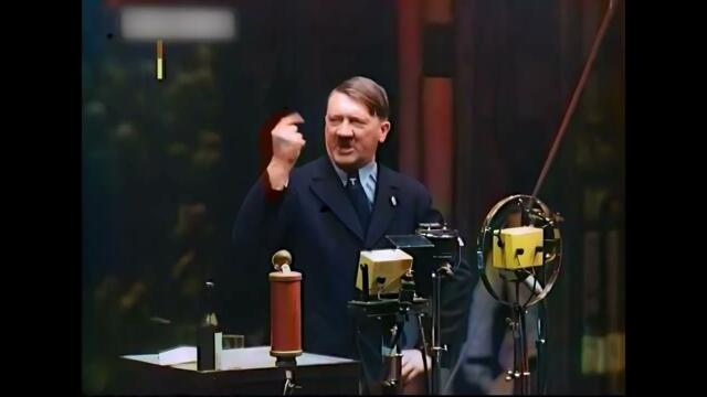 Adolf Hitler Speech 1933 [Color] Siemens Factory