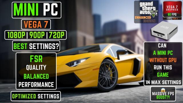 I Tested GTA 5 on a TINY Vega 7 Mini CPU - Shocking Performance!