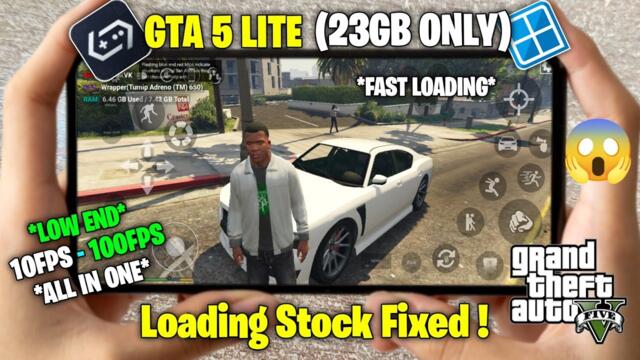 🔥GTA 5 ON ANDROID - Gta 5 Lite 23GB Loading Stock Fixed - Gta 5 Update New Version - Fast Loading 🔥