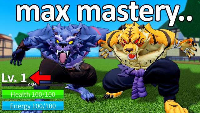 Level 1 With MAX Tiger and Werewolf in Blox Fruits