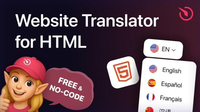 How to Add Website Translator to HTML Website [FREE]
