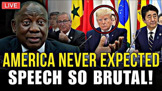 EXPLOSIVE: South African President Just HUMILIATED the United States on Live TV – G20 in Chaos!