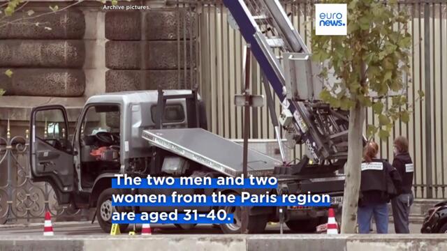 Four more suspects arrested over Louvre jewellery heist, Paris prosecutors say