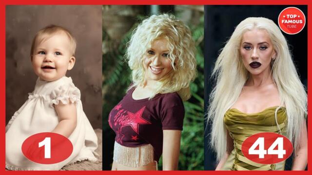 Christina Aguilera Through the Years ⭐ Transformation From 1 to 44 Years Old
