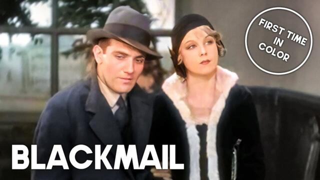 Blackmail (1929) | COLOR | Alfred Hitchcock Movie | Classic Drama Movie