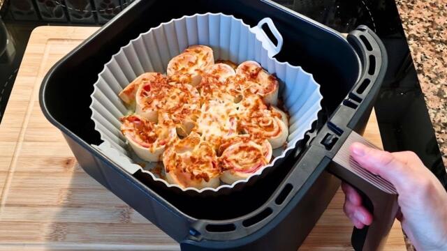 Super Easy Air Fryer Recipe! So Tasty and Cheesy!