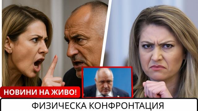 Политическо сбиване в парламента: Бойко Борисов и Райна Назарян в остра физическа конфронтация!