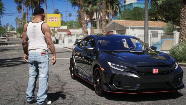 GTA 5 Enhanced + NVE | Third Person Walking & Driving Tour | 4K Ray Tracing Max Graphics