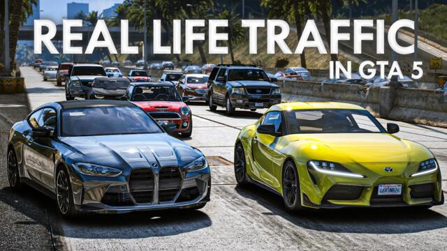 GTA 5 Real Life Traffic Mod - Central Real-Life Traffic Mod v2.0 Trailer