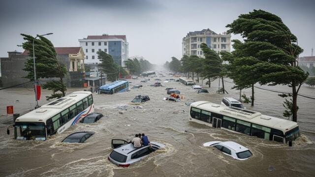 Chaos in Vietnam Today! Extrem Flash Flooding Swept Away Homes, Cars in Lam Dong
