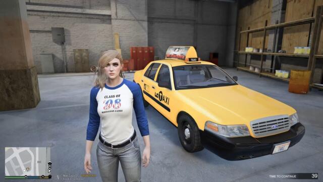 Gta 5 Episode Going To Work As Female Liberty City TAXI Driver - Crown Vic Fare!