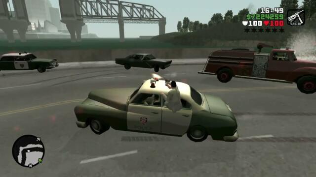 GTA SA [PC] (GTA Liberty Wiseguys Mod) Gameplay 80 (Free Roam + Aggressive Drivers)