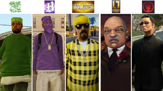 Every Gang in GTA: SA Explained In Details