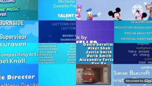 BG, B, MMC, Backyardigans, L, U, T&TRK, BSBS, PP, Caillou, GD, Bluey, FS and Peppa Credits Remix