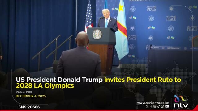 US President Donald Trump invites President Ruto to 2028 LA Olympics