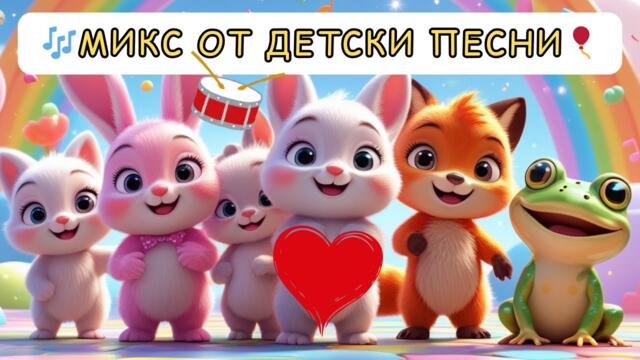 🎵 Детски песнички МИКС | Най-добрите детски песни – весели, забавни и популярни песни за деца
