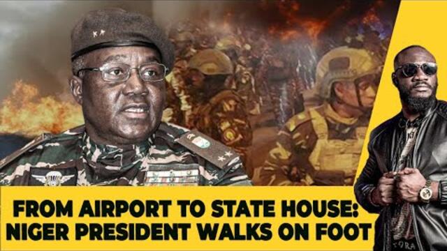 HISTORIC MOMENT: NIGER PRESIDENT REJECTS CARS, HE WALKS FROM THE AIRPORT TO THE STATE HOUSE