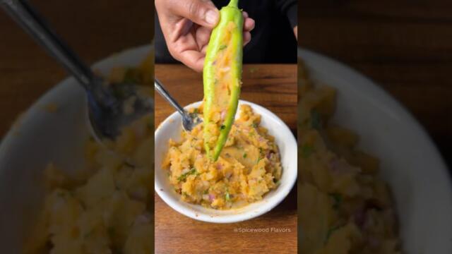 This Potato Stuffed Mirchi Bajji Will Blow Your Mind #shorts #potato #mirchi