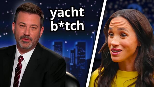 Jimmy Kimmel Hilariously DESTROYS Meghan Markle On LIVE TV
