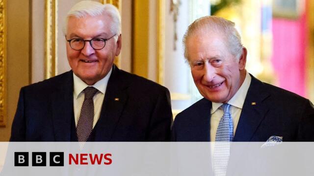 King Charles welcomes German president on first state visit in 27 years | BBC News