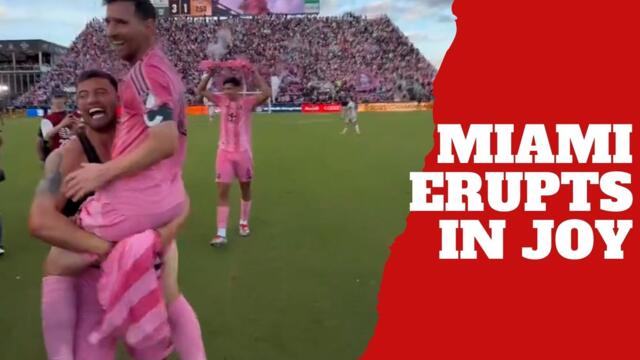 Inter Miami erupt with joy as Messi and team celebrate MLS title
