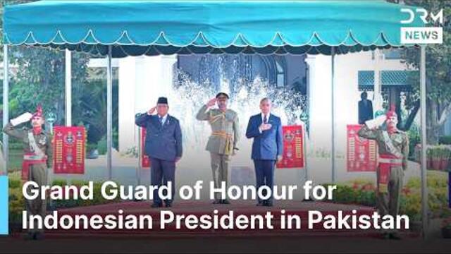 GRAND WELCOME: Indonesian President Prabowo Receives Grand Honour at Pakistan PM House | AC1G