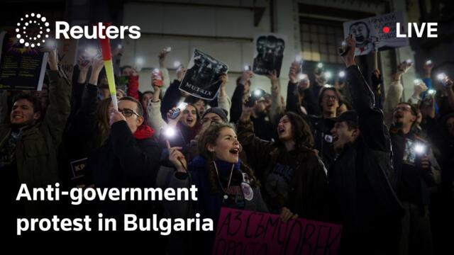 LIVE: Protest outside Bulgaria's parliament over no-confidence vote