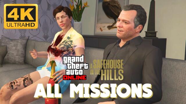 GTA ONLINE - A Safehouse in the Hills Missions (Solo) | 4K 60FPS