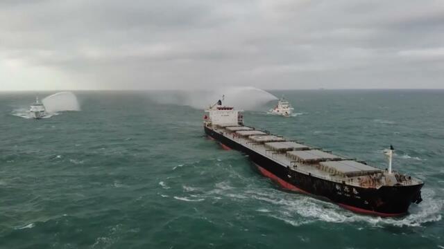 Властите на континентален Китай проведоха за  първи път извънредно учение в плитки води край Тайван