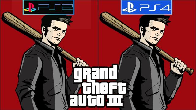 Grand Theft Auto III PS2 vs PS4 - Graphics Comparison - Framerate - Loading Times