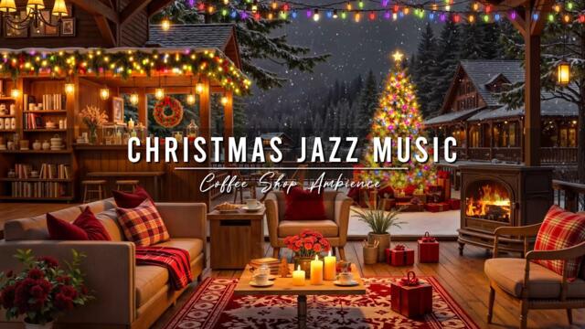 Christmas Jazz Instrumental Music to Relax 🎄 Christmas Coffee Shop Ambience & Warm Piano Jazz Music