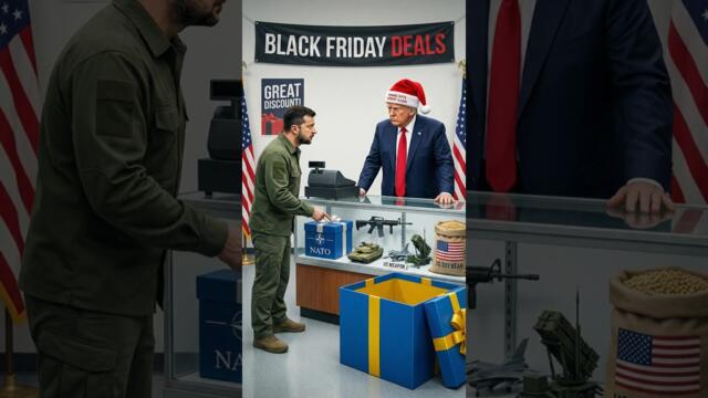 Тръмп дава подаръци за Коледа: Trump's Ukraine BLACK FRIDAY Sale 🎁🛒🏷️