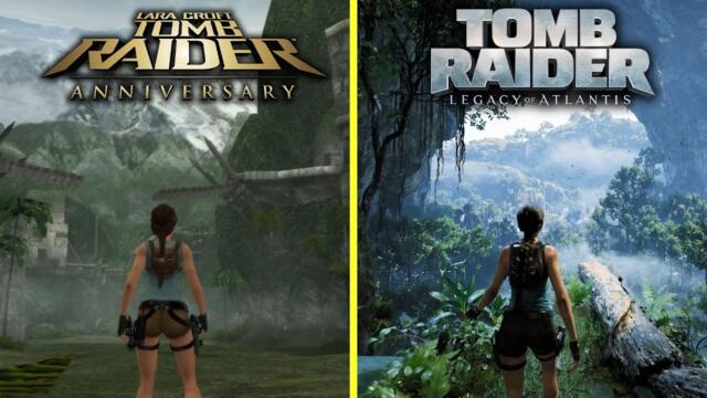 Tomb Raider Legacy of Atlantis vs TR Anniversary Early Graphics Comparison