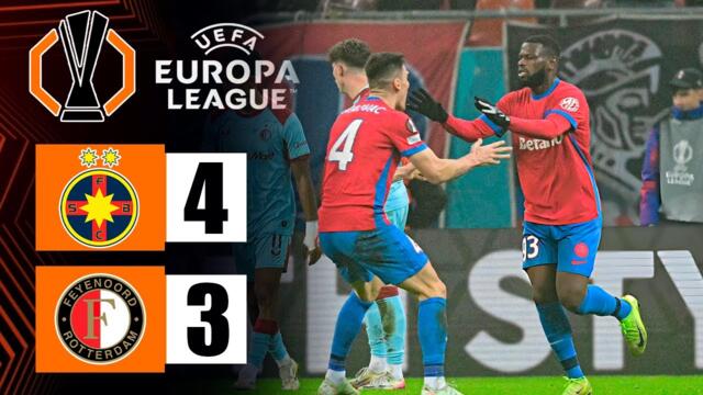 FCSB vs Feyenoord 4-3 Rezumat/Highlights • Liga Europa UEFA 2025-26